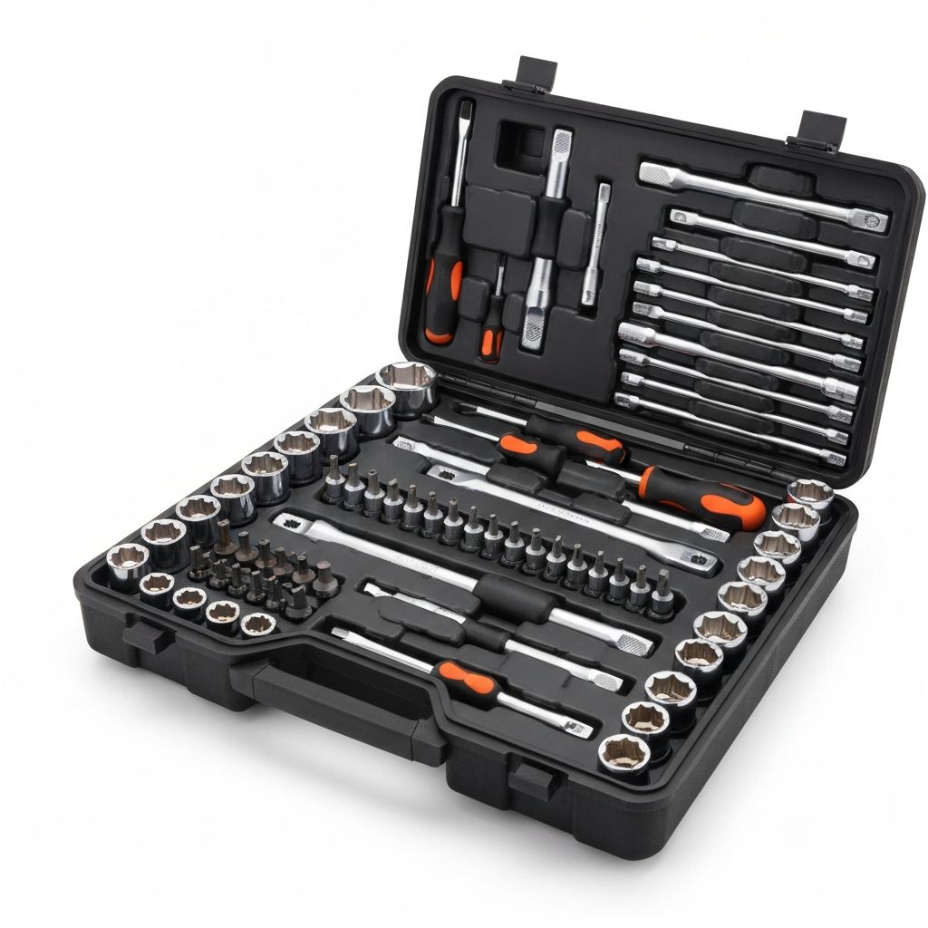 Jogo de Ferramentas 216 Peças Chrome-Vanadium